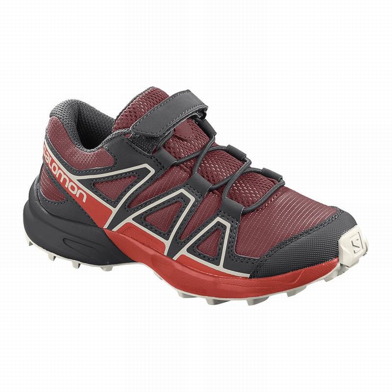 SALOMON SPEEDCROSS Philippines - Kids' Trail Running Shoes - Red/Pink | 819570-RKQ